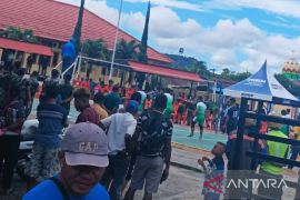 Kejurda voli Kapolres Biak jaring atlet daerah berbakat