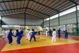 Judoka Bhayangkara Polda Sultra tingkatkan latihan untuk hadapi Kapolri Cup