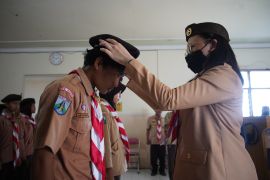 Pramuka Kediri gelar pendidikan dasar brigade penolong