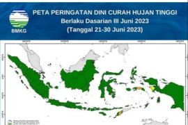 BMKG imbau masyarakat waspada curah hujan tinggi di sejumlah wilayah