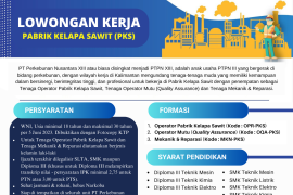 PTPN XIII buka lowongan kerja
