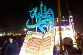 Ribuan Muslim di Deli Serdang  ikut  pawai takbir akbar