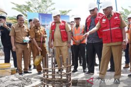 Pembangunan menara Masjid Agung Kisaran dimulai