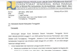 Libur sekolah dan Idul Adha, JLS Tulungagung-Trenggalek dibuka