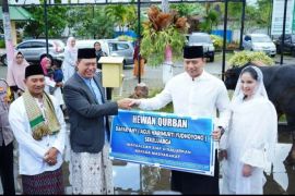 Keluarga SBY kurban 3 ekor sapi di Pacitan