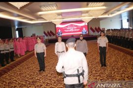 Jelang HUT ke-77 Bhayangkara 563 anggota Polda Sumsel lapor naik pangkat
