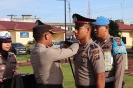 Belasan personel naik pangkat, Kapolres Batubara: Laksanakan tugas tanpa pelanggaran