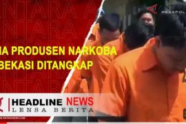 Lima tersangka produsen narkoba sintetis dibekuk Polres Metro Bekasi