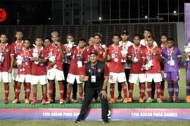 Timnas sepak bola cp raih perak usai kalah adu penalti dari Malaysia