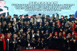 Gubernur lepas  kontingen Sumut ikuti FORNAS VII di Jabar