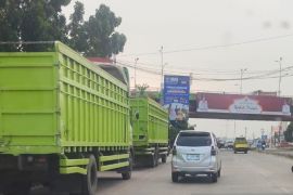 Antrean truk parkir di Jalan Lintas Sumatera Lampung Page 10 Small