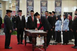 Plt. Kepala Kanwil Kemenkumham Jateng lantik sejumlah pejabat baru