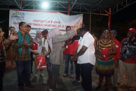Ketua PMI Lampung Selatan hadiri pentas seni Jumbara bersama kontingen Kaltim dan Papua