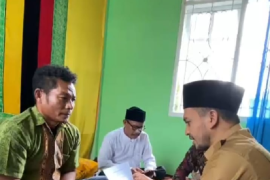 Warga asal Binjai Sumut memeluk islam dan mualaf di Aceh Jaya