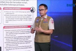 BNPB laporkan kerusakan jembatan Wai Tonetana akibat banjir Maluku tertangani