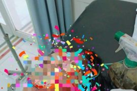 Teganya! suami tebas leher istrinya saat goreng tahu