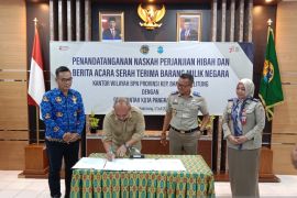 BPN Babel resmi hibahkan sebidang tanah untuk pembangunan Masjid Agung Kubah Timah