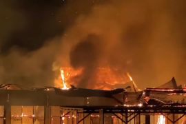 Sejumlah ruangan di RSUD Puri Husada Tembilahan terbakar