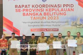 Pj Gubernur Suganda buka rakor PPID Babel