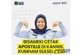 Kemenkumham Sulsel layani pencetakan sertifikat Apostille