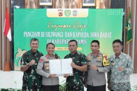 Kolaborasi Kodim 0613/Ciamis dengan Polres dan Pemda optimalkan ketahanan pangan