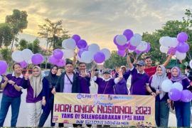 LPAI Riau peringati Hari Anak Nasional di CFD dan kunjungi Yayasan Kasih Anak Kanker Indonesia