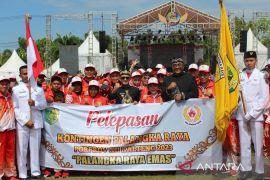 Kontingen Palangka Raya siap pertahankan juara umum Porprov Kalteng di Kotim