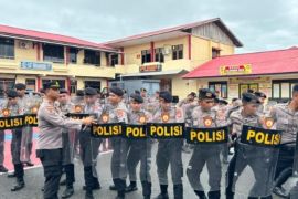 Polres Tarakan Latihan Kemampuan Dalmas Jelang Pengamanan Pemilu