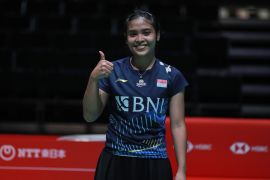 Gregoria tundukkan peringkat satu dunia menuju semifinal Japan Open 2023