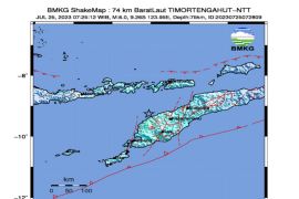 Gempa bumi magnitudo 6,0  terjadi di NTT