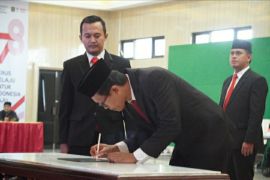 Plt. Kakanwil Kumham Jateng lantik PPNS dan notaris pengganti