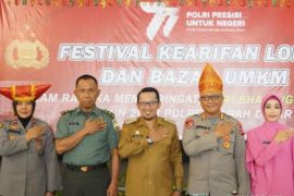 Bupati Eka buka festival dan bazar UMKM HUT Bhayangkara