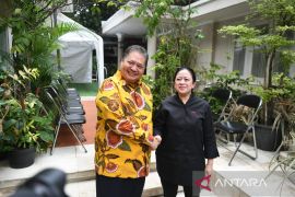 Puan Maharani kunjungi kediaman Ketum Golkar Airlangga Hartarto