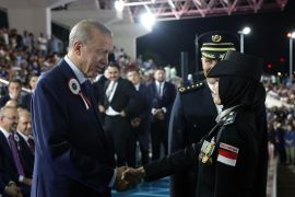 Presiden Erdogan wisuda tiga anggota Polri usai ikuti pendidikan dua tahun di Turki