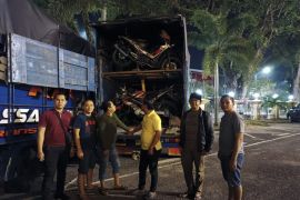 Polda Jambi amankan dua truk berisikan 36 sepeda motor bodong