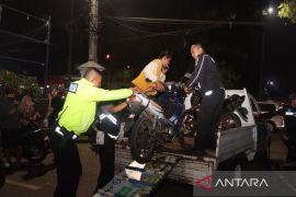 Akhir pekan polisi sita puluhan kendaraan bermotor berknalpot bising