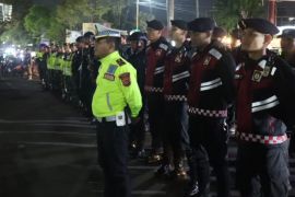 Polres Garut patroli pemberlakuan jam malam bagi pelajar
