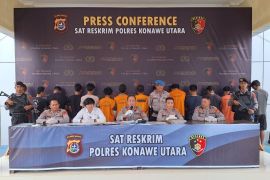 Polres Konawe Utara menetapkan 10 tersangka kasus penyelundupan elpiji