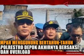 Bertahun-tahun tak ada solusi, Kapolrestro Depok lihat sendiri sampah menggunung