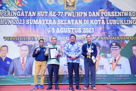 Gubernur Sumsel minta PWI terus jaga profesionalisme dan independensi