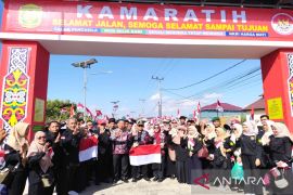 Banjarmasin sambut HUT ke-78 RI dengan resmikan kampung merah putih