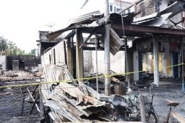 15 ruko terbakar di Siak