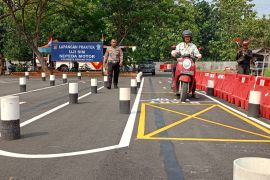 Polres Serang Kota uji praktik lintasan baru pembuatan SIM C