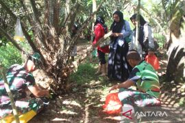 Satgas TMMD Kodim 0212/TS panen salak warga