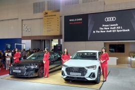 Audi tampilkan sedan flagship A8L dan crossover compact Q3 Sportback
