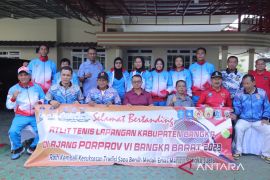 Bangka kirim 10 atlet tenis lapangan ajang Porpov VI Babel