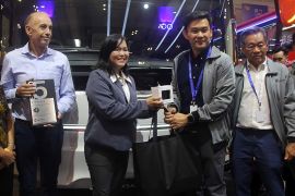 PO Harapan Jaya pamerkan bus mewah di pameran GIIAS 2023
