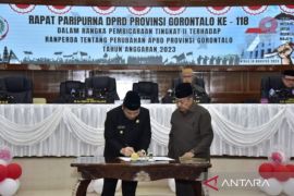 Perubahan APBD 2023 Pemprov Gorontalo resmi ditetapkan