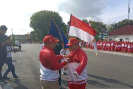 Molen lepas seluruh atlet kontingen Pangkalpinang pada Porprov VI di Bangka Barat