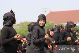 Ribuan pesilat ujungan meriahkan Hari Jadi ke-73 Kabupaten Bekasi